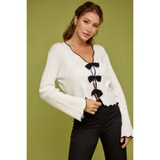 NB SWEATER WITH BOW