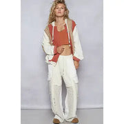 Pol Hooded Combo Shacket TGS