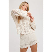 NB Knit Sweater Pullover & Shorts Set