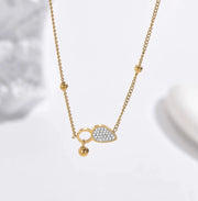 Myra necklace with zircon stones