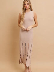 NB Knit Pearl Sleeveless Midi Dress