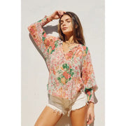 Flower Patch Flowy Blouse NB