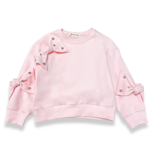 Kids Rhinestone Bow Top