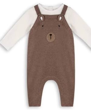 Organic Bear Baby Overall Set