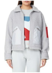 Eleven Paris Sherpa Zip Front With Nylon Pockets Jacket