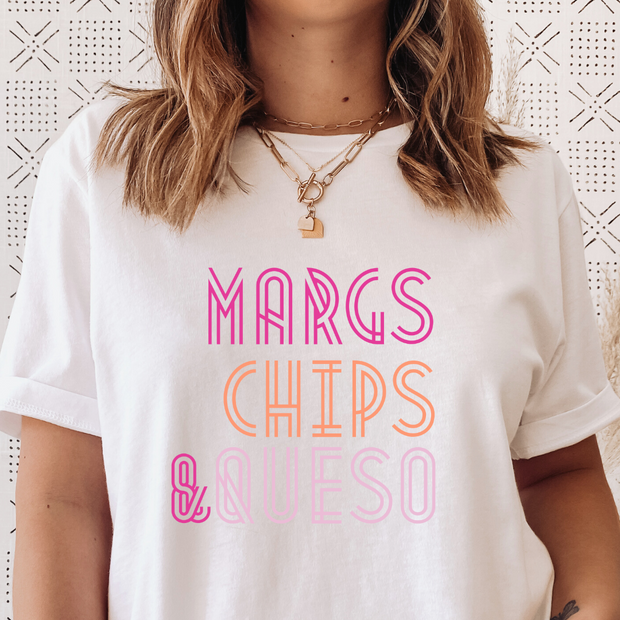 Margs, Chips, and Queso Graphic Tee Preorder