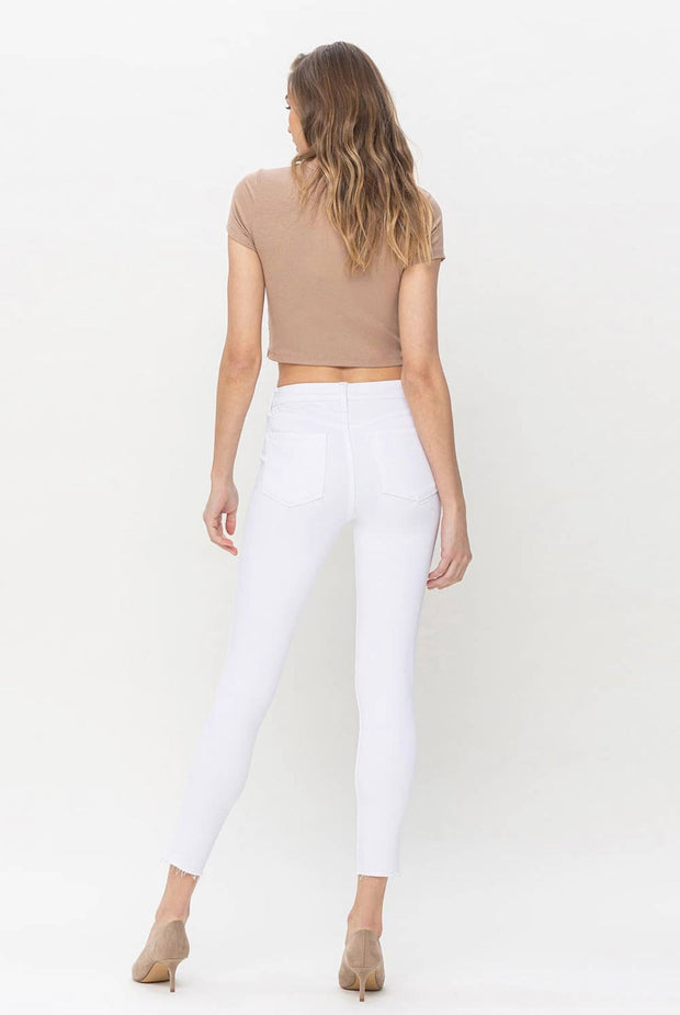 Lindsey Mid Rise Skinny Crop Jeans