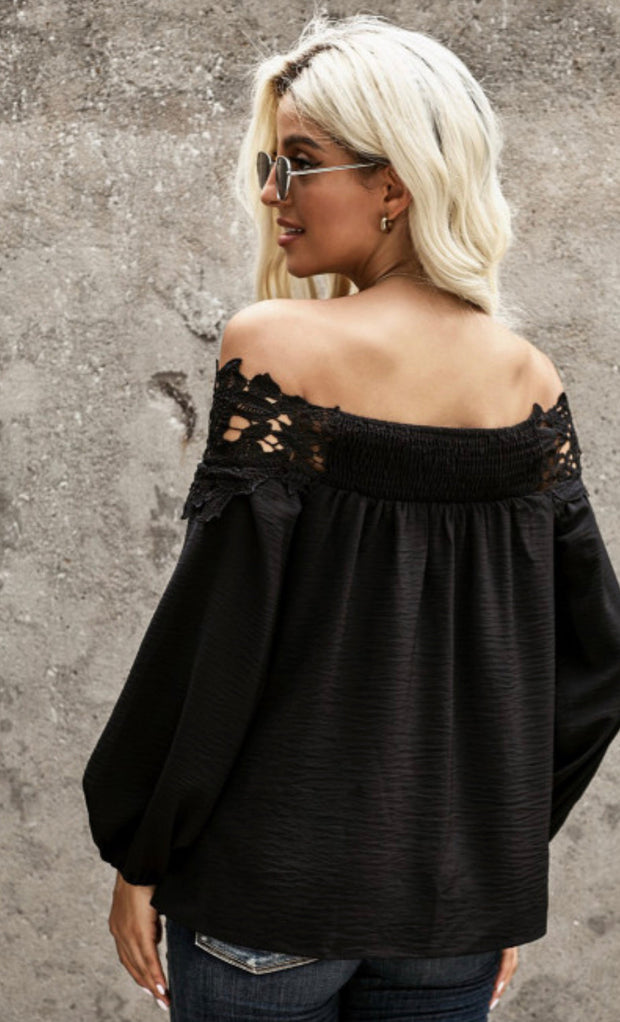 Gianna Lace Off The Shoulder Top