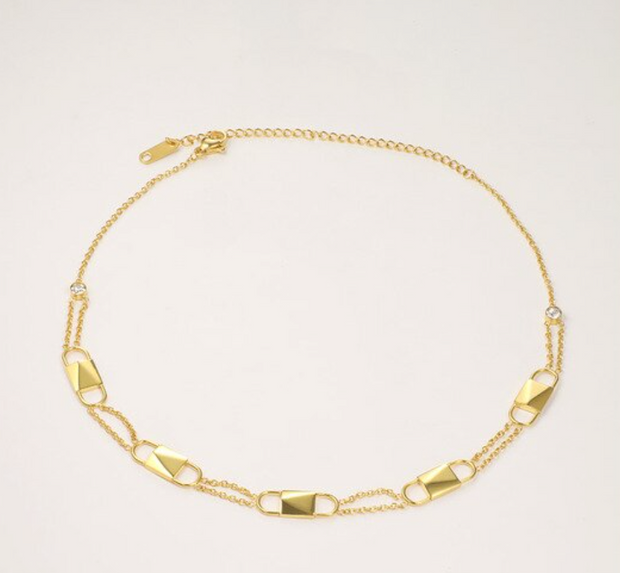 Avenue Chic Multi Lock Necklace - The Gathering Shops