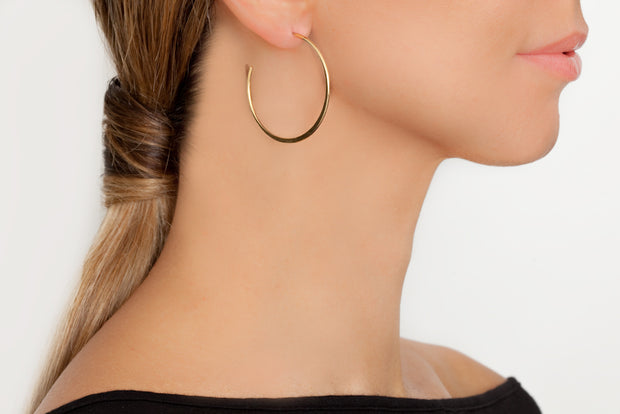 Avenue Chic Spiral Hoop Gold Earrings - The Gathering Shops