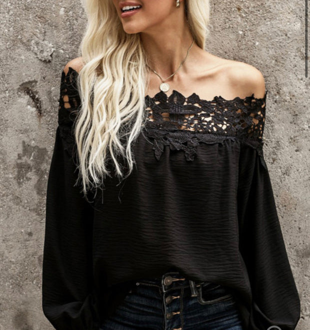 Gianna Lace Off The Shoulder Top