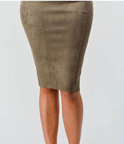 Cardi Suede High Wasted Skirt