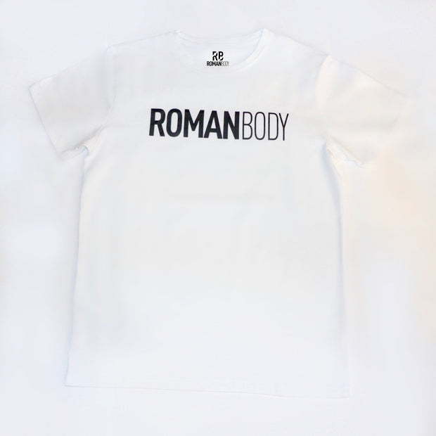 Roman Body Mens White Fitted T-shirt