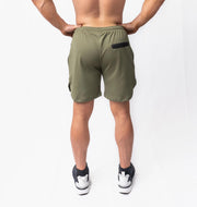 Roman Body Mens Olive Green Training Shorts