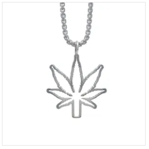 Kind Fine Jewelry Silver Leaf Outline Necklace - The Gathering Shops