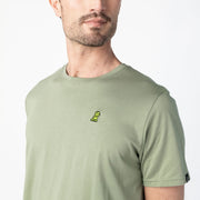 James Bark Men's Sea Spray Crew Neck Jersey T-Shirt - Neon Bark Logo