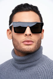 Privado Eyewear Black Seductus UV400 Protected, Polarized, Anti-reflective, Scratch-resistantSunglasses
