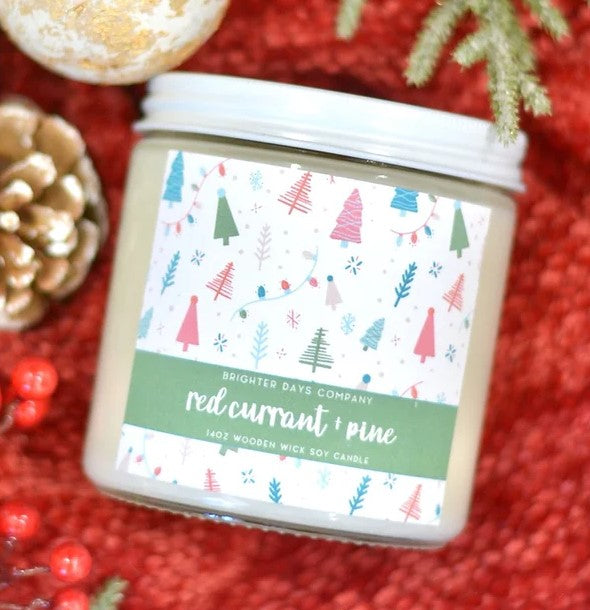 Brighter Days Red Currant + Pine Candle