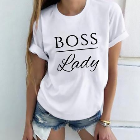 Missy Boss Lady Collar Short Sleeve Top