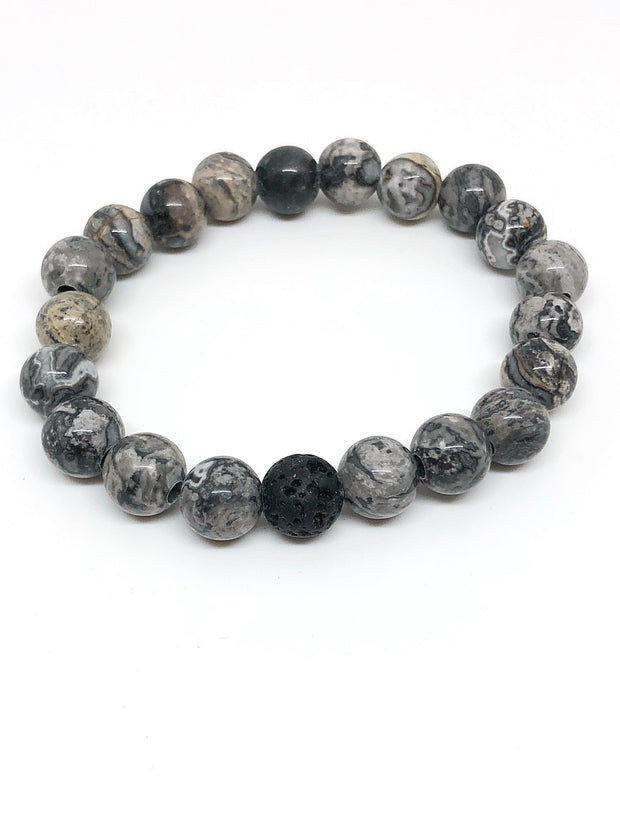 Nolu Jewels Obsidian With Black Lava Stone - The Gathering Shops