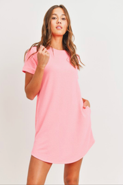 French Terry Pocket T-shirt Dress