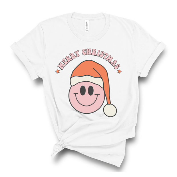 Over The Shop Merry Christmas Happy Graphic Tee